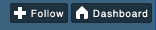 Navbar a logged-in user sees on the pages of people they are not following