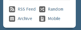 RSS, Archive, Mobile, and Random links on your tumblr front page