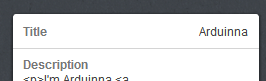 Title and description box on your Customize page