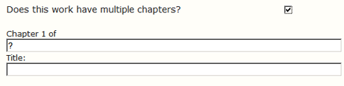 Posting a work in multiple chapters on AO3