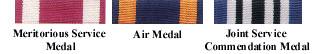 Meritorious Service; Air Medal; Joint Service Commendation